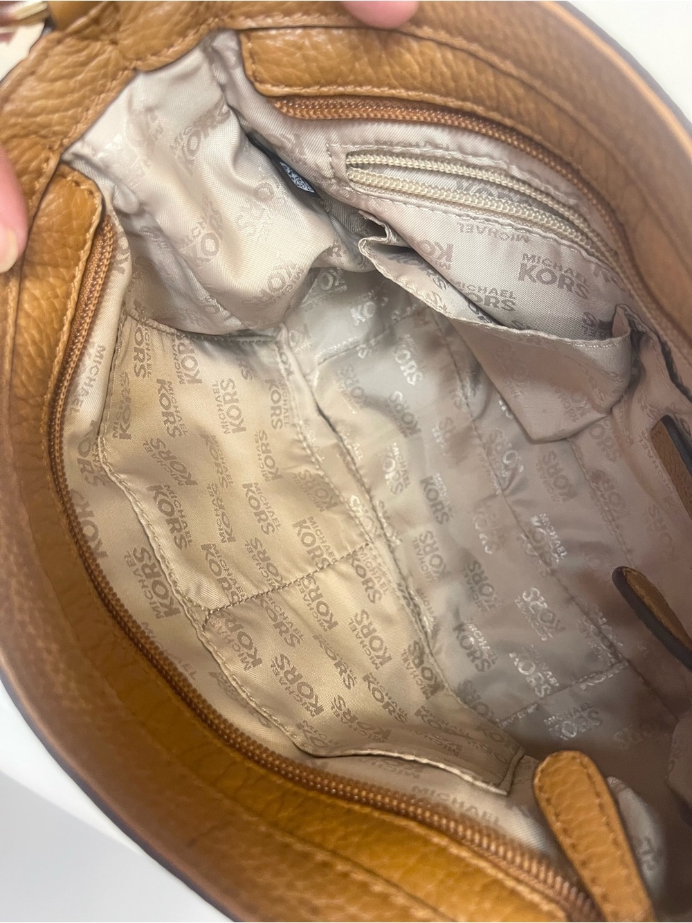 Michael Kors Crosby Pebbled Leather Medium Messenger Bag - Picture 9 of 15